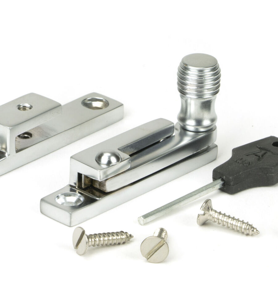 From The Anvil Satin Chrome Beehive Quadrant Fastener - Narrow - Image 3