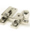 From The Anvil Polished Nickel Mushroom Quadrant Fastener - Narrow