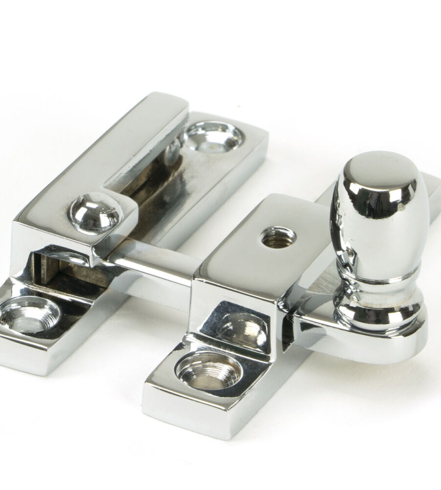 From The Anvil Polished Chrome Mushroom Quadrant Fastener - Narrow