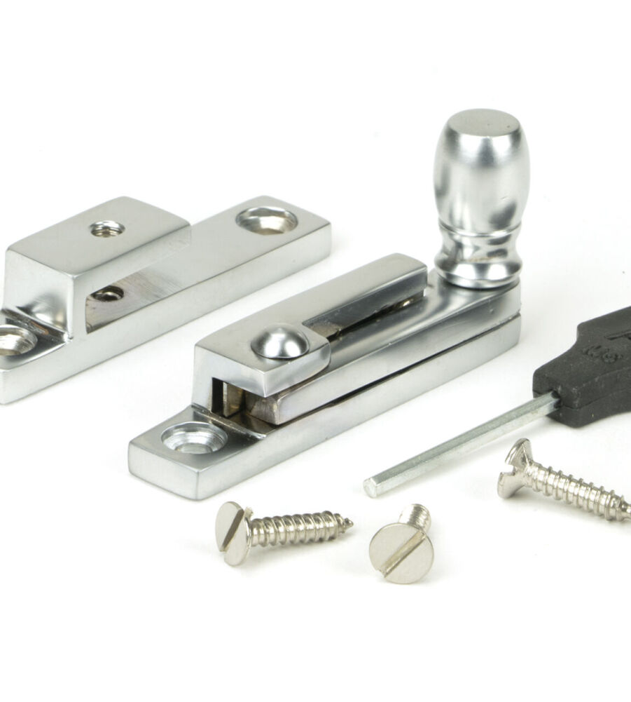 From The Anvil Satin Chrome Mushroom Quadrant Fastener - Narrow - Image 3