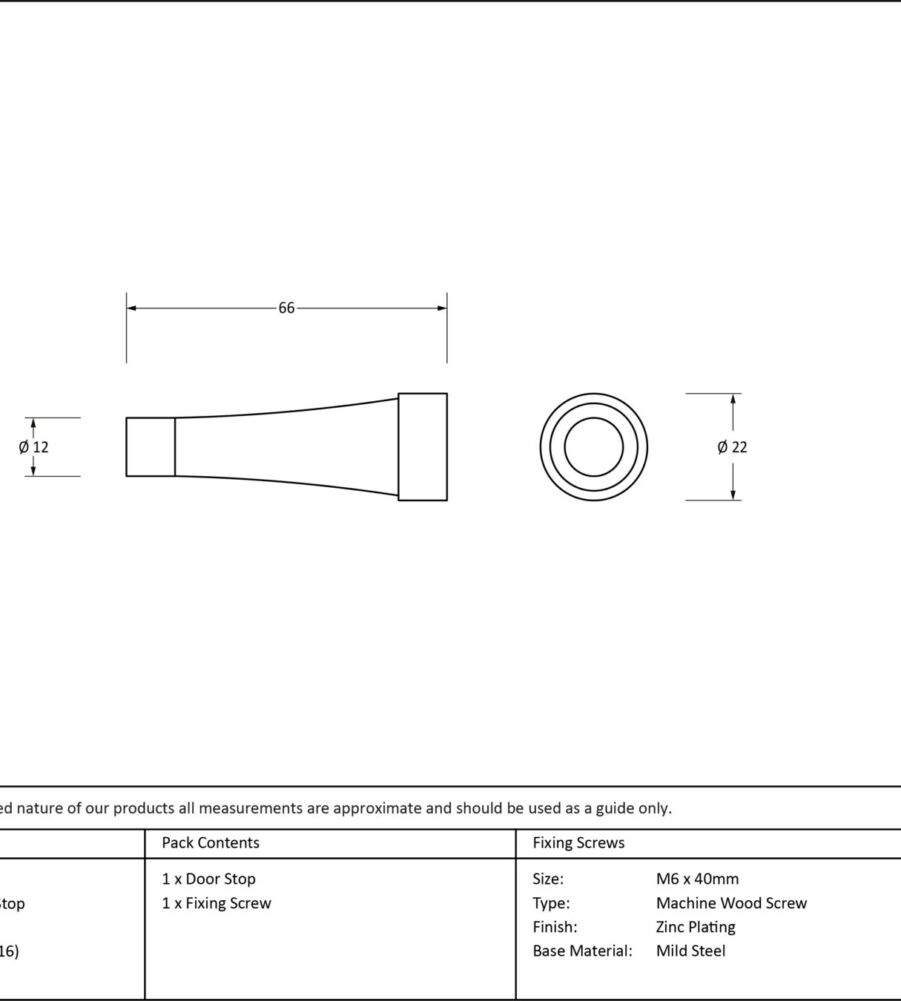 From The Anvil Polished Marine SS (316) Projection Door Stop - Image 2
