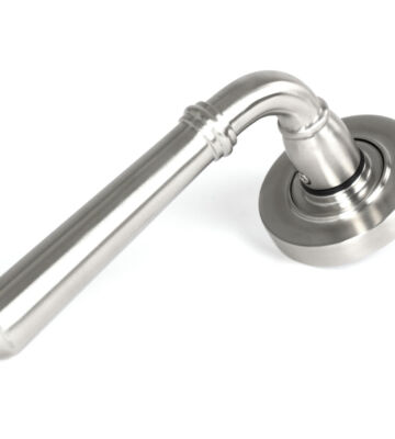 From The Anvil Satin Marine SS (316) Newbury Lever on Rose Set (Plain)
