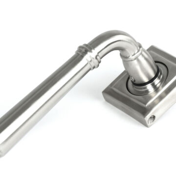 From The Anvil Satin Marine SS (316) Newbury Lever on Rose Set (Square)