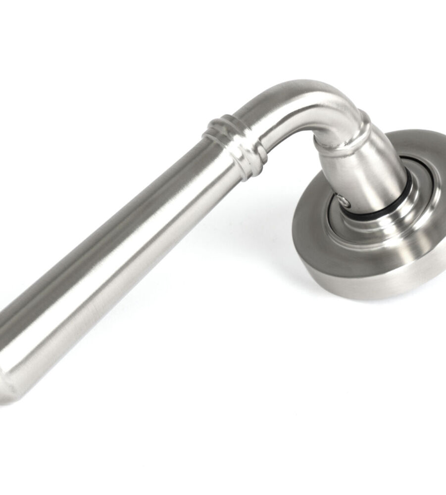 From The Anvil Satin Marine SS (316) Newbury Lever on Rose Set (Plain) - Unsprung