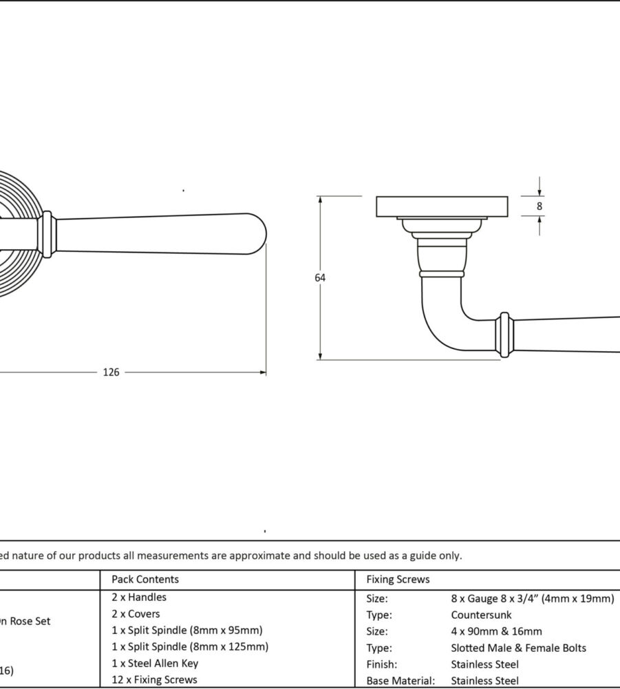 From The Anvil Satin Marine SS (316) Newbury Lever on Rose Set (Beehive) - Unsprung - Image 2