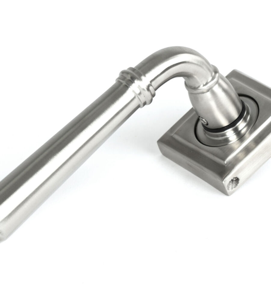 From The Anvil Satin Marine SS (316) Newbury Lever on Rose Set (Square) - Unsprung