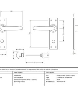 From The Anvil Black Lever Bathroom Set - Image 2