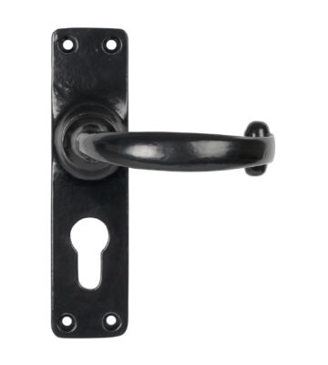 From The Anvil Black Lever Euro Lock Set