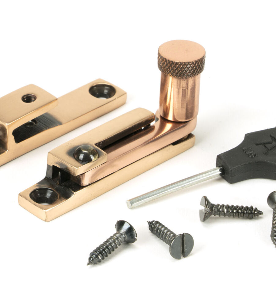 From The Anvil Polished Bronze Brompton Quadrant Fastener - Narrow - Image 3
