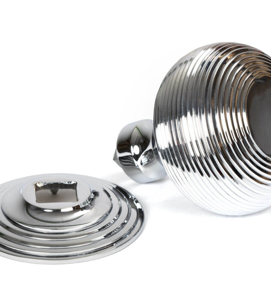 From The Anvil Polished Chrome Beehive Centre Door Knob - Image 3