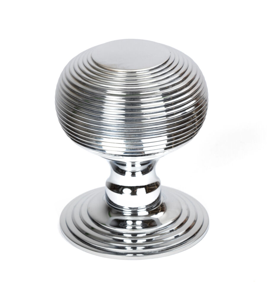 From The Anvil Polished Chrome Beehive Centre Door Knob