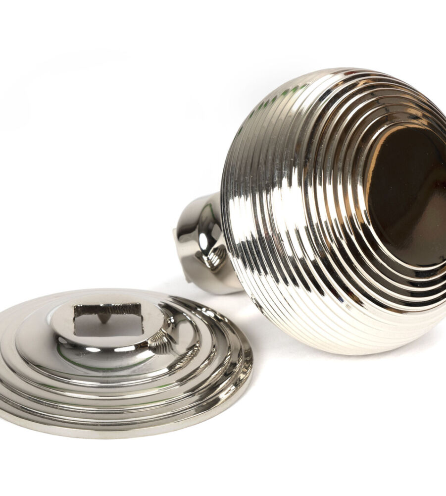 From The Anvil Polished Nickel Beehive Centre Door Knob - Image 3