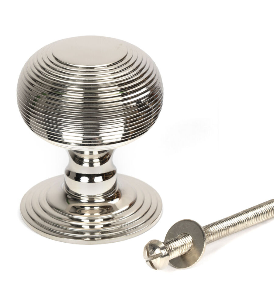 From The Anvil Polished Nickel Beehive Centre Door Knob - Image 5