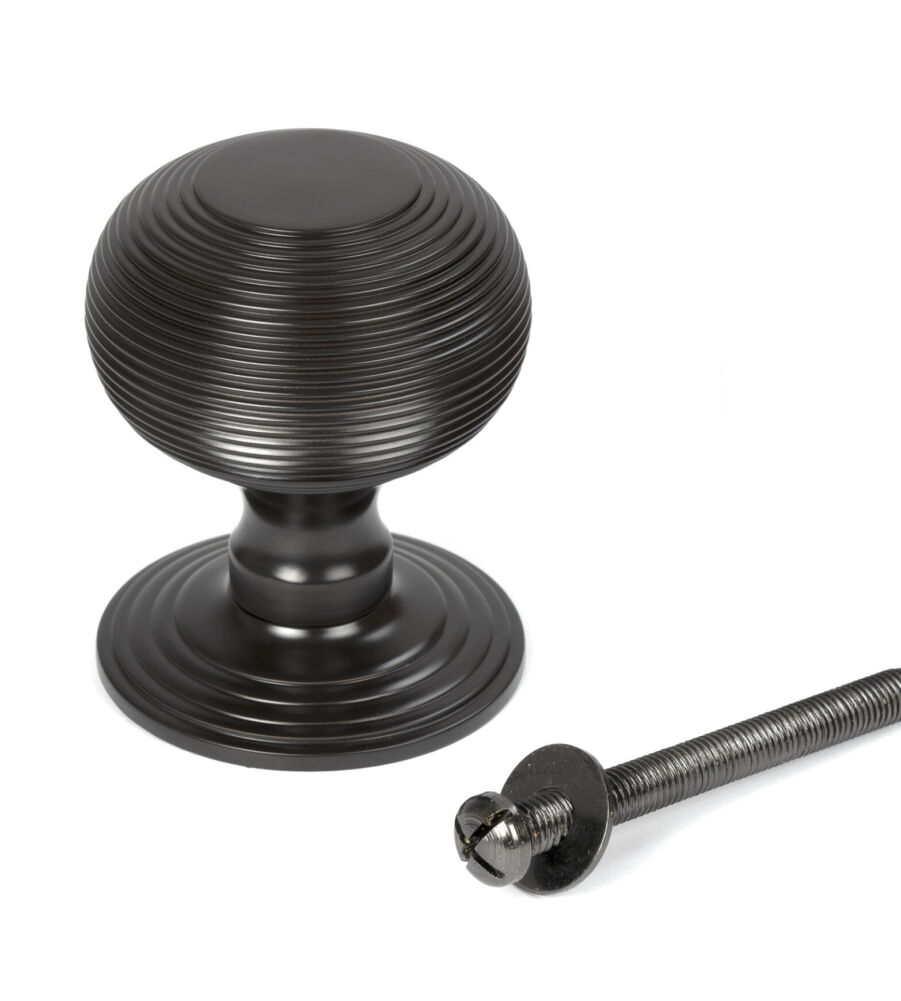 From The Anvil Aged Bronze Beehive Centre Door Knob - Image 3