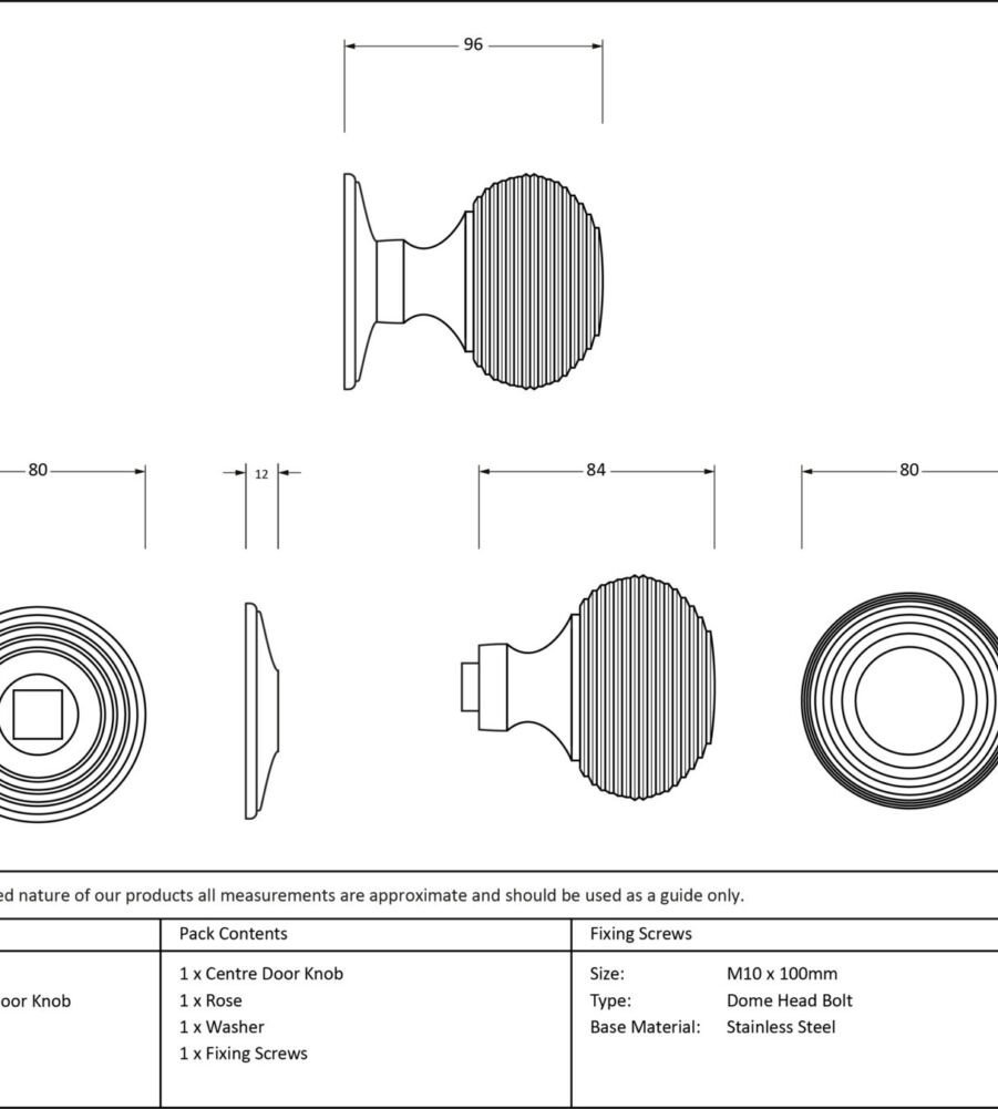 From The Anvil Aged Bronze Beehive Centre Door Knob - Image 2
