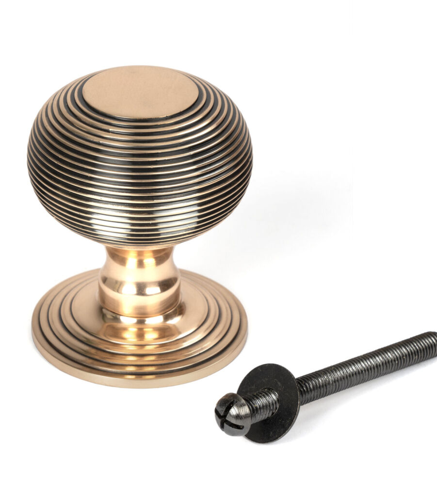 From The Anvil Polished Bronze Beehive Centre Door Knob - Image 3