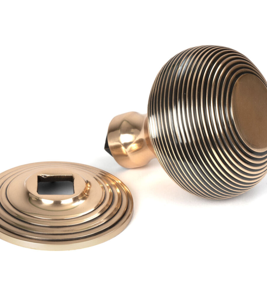 From The Anvil Polished Bronze Beehive Centre Door Knob - Image 5