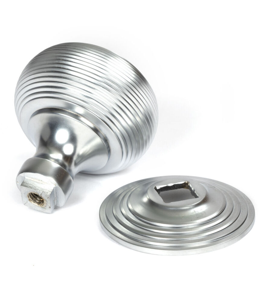 From The Anvil Satin Chrome Beehive Centre Door Knob - Image 4