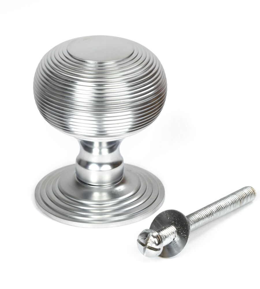 From The Anvil Satin Chrome Beehive Centre Door Knob - Image 5