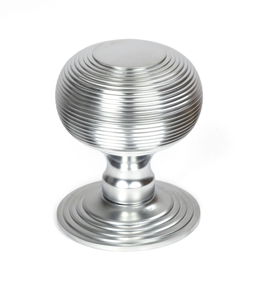 From The Anvil Satin Chrome Beehive Centre Door Knob