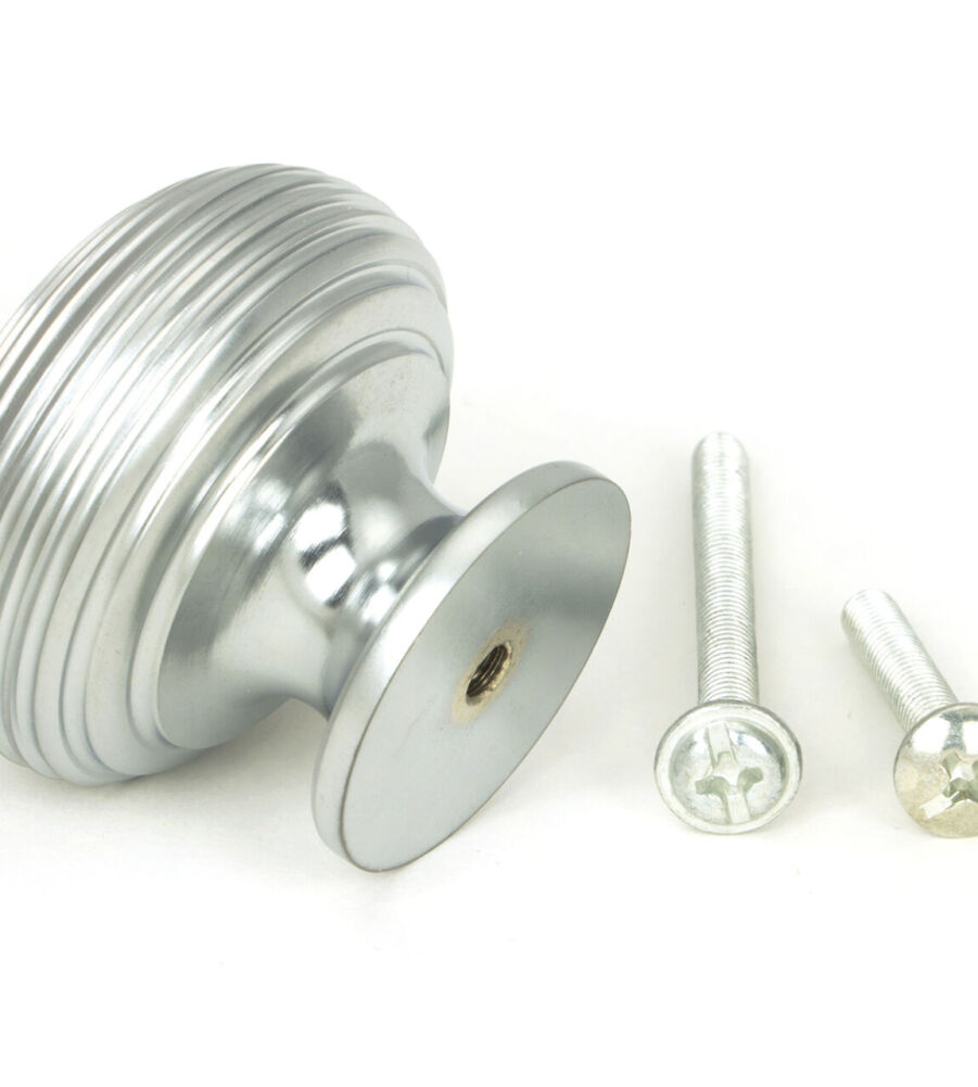 From The Anvil Satin Chrome Beehive Cabinet Knob 40mm - Image 3