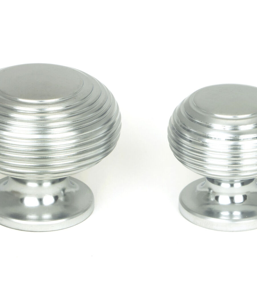 From The Anvil Satin Chrome Beehive Cabinet Knob 40mm - Image 4