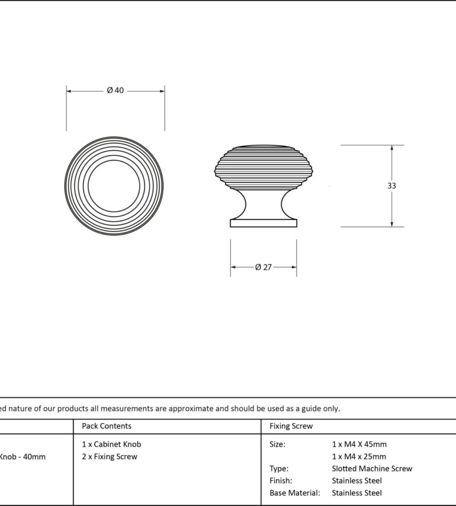 From The Anvil Satin Chrome Beehive Cabinet Knob 40mm - Image 2