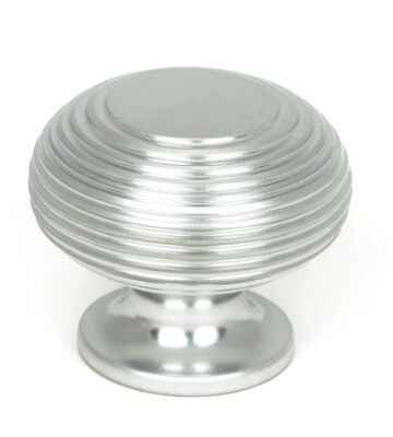 From The Anvil Satin Chrome Beehive Cabinet Knob 40mm