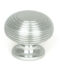 From The Anvil Satin Chrome Beehive Cabinet Knob 40mm