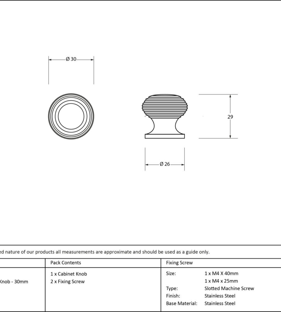 From The Anvil Satin Chrome Beehive Cabinet Knob 30mm - Image 2