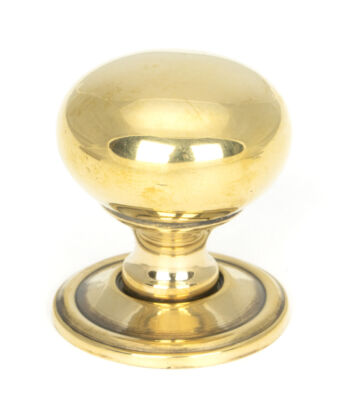 From The Anvil Aged Brass Mushroom Cabinet Knob 32mm