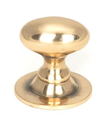 From The Anvil Polished Bronze Oval Cabinet Knob 33mm