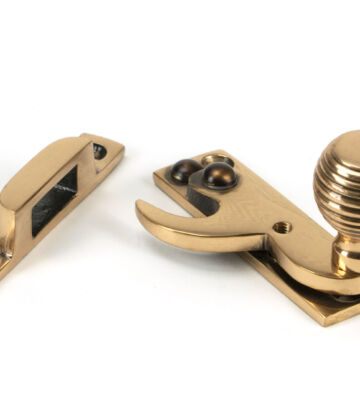 From The Anvil Polished Bronze Beehive Sash Hook Fastener
