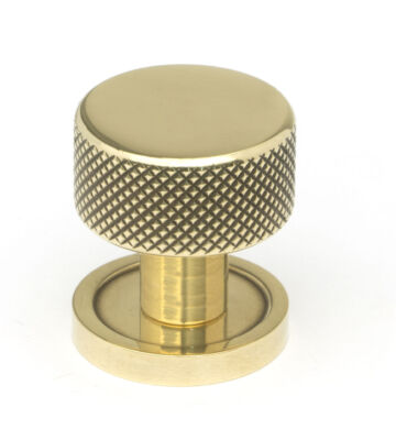 From The Anvil Aged Brass Brompton Cabinet Knob – 25mm (Plain)