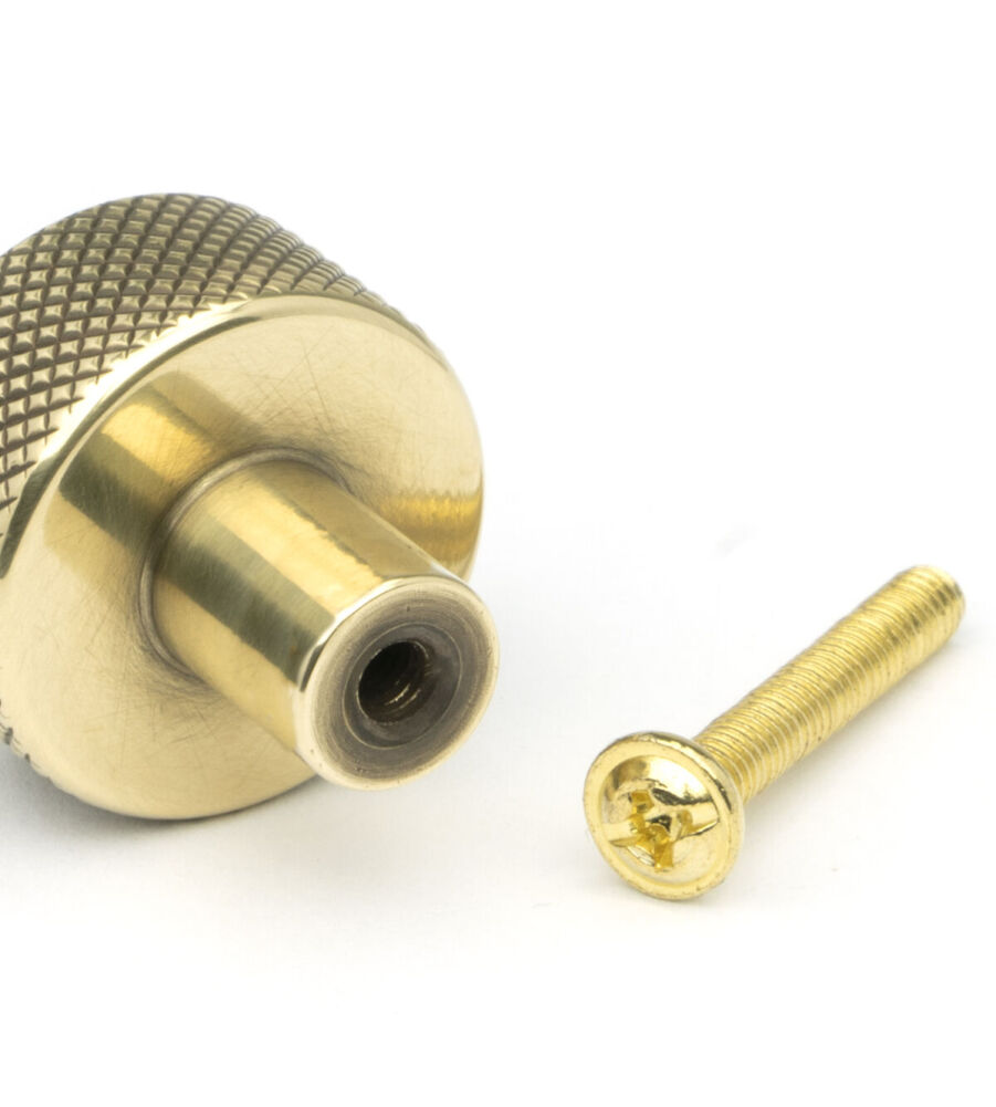 From The Anvil Aged Brass Brompton Cabinet Knob - 25mm (No rose) - Image 5