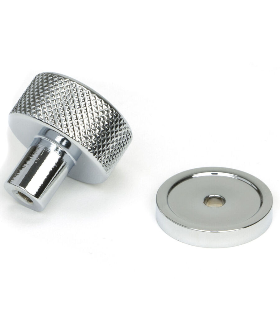 From The Anvil Polished Chrome Brompton Cabinet Knob - 25mm (Plain) - Image 4