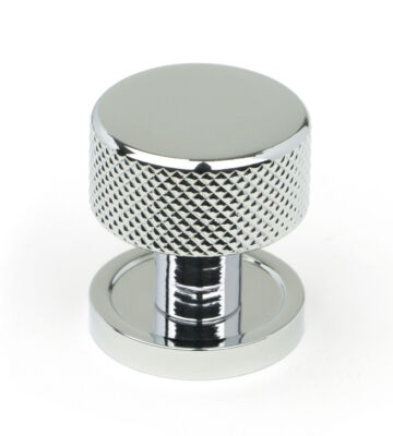 From The Anvil Polished Chrome Brompton Cabinet Knob – 25mm (Plain)