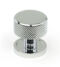 From The Anvil Polished Chrome Brompton Cabinet Knob - 25mm (Plain)