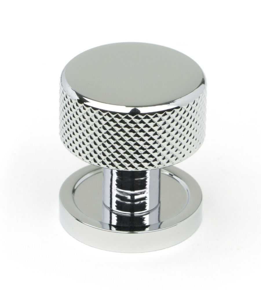 From The Anvil Polished Chrome Brompton Cabinet Knob - 25mm (Plain)