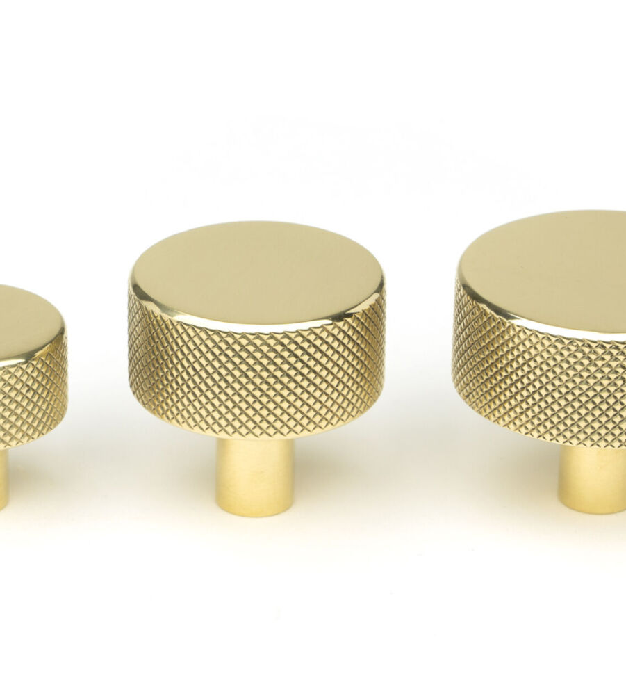 From The Anvil Polished Brass Brompton Cabinet Knob - 25mm (No rose) - Image 6