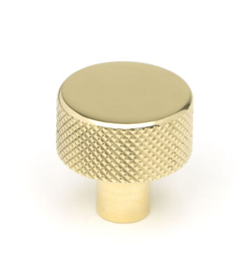 From The Anvil Polished Brass Brompton Cabinet Knob – 25mm (No rose)