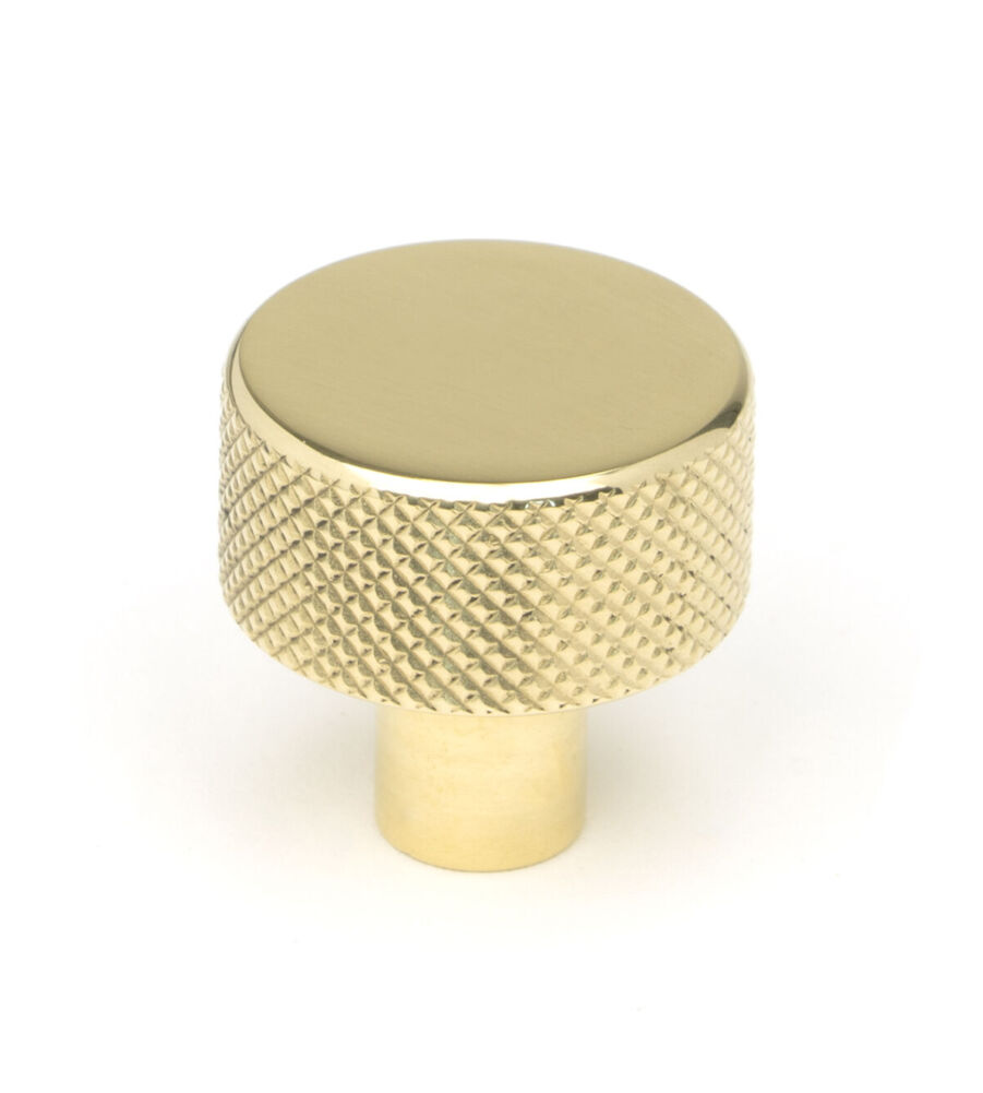 From The Anvil Polished Brass Brompton Cabinet Knob - 25mm (No rose)