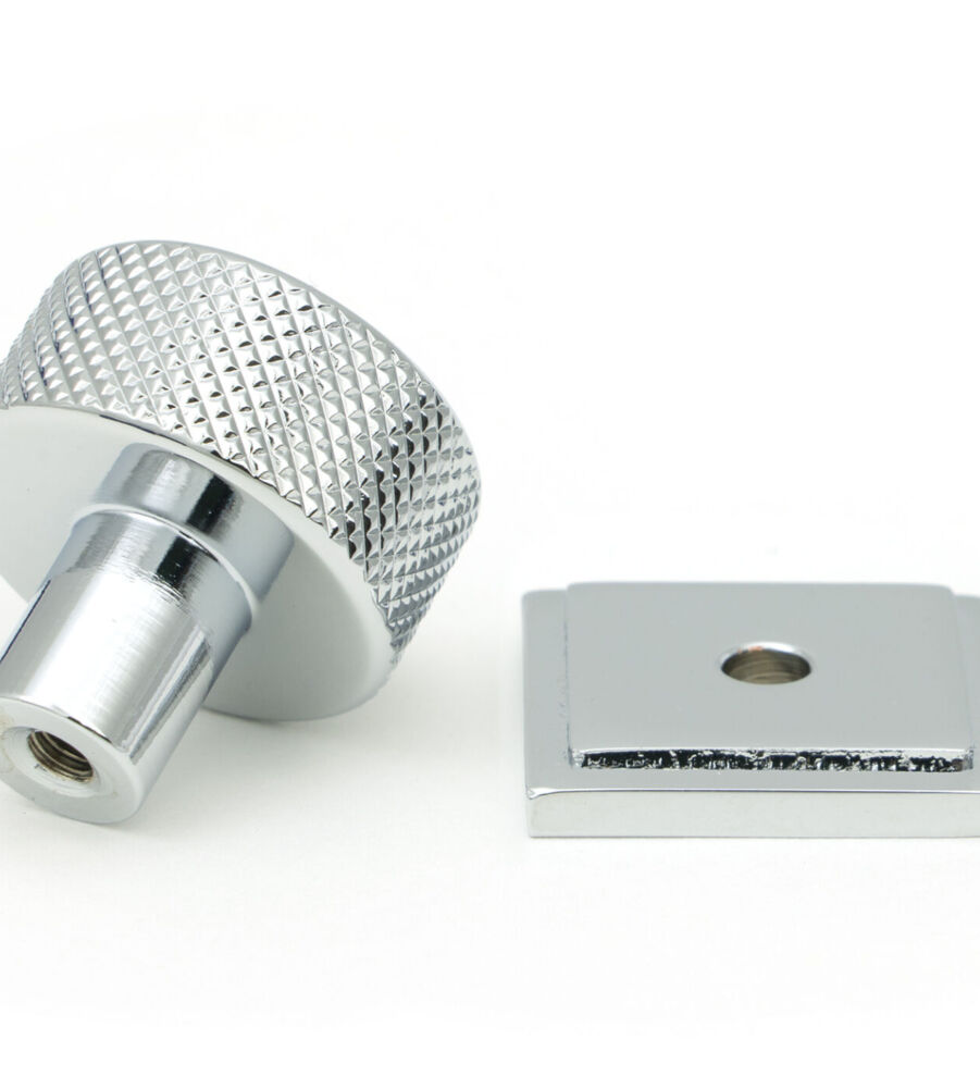 From The Anvil Polished Chrome Brompton Cabinet Knob - 25mm (Square) - Image 4