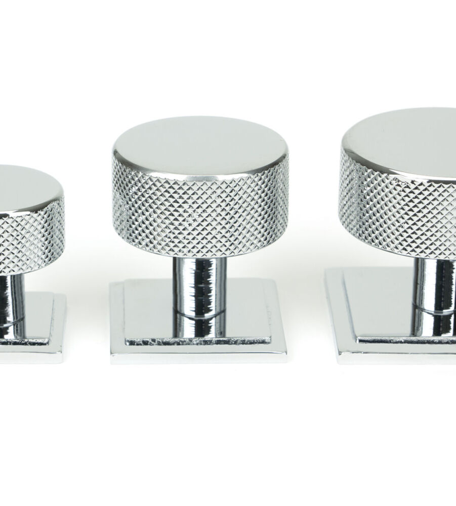 From The Anvil Polished Chrome Brompton Cabinet Knob - 25mm (Square) - Image 6