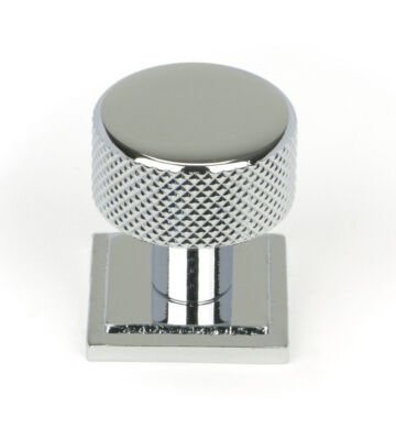From The Anvil Polished Chrome Brompton Cabinet Knob – 25mm (Square)
