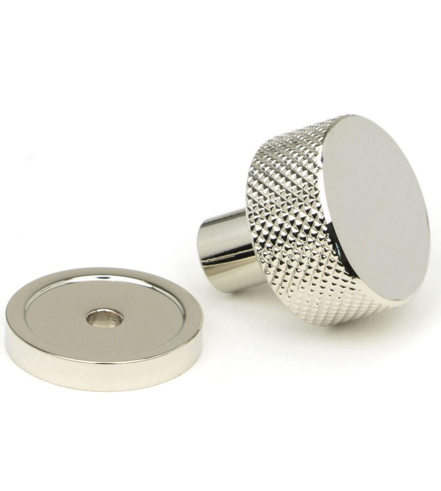 From The Anvil Polished Nickel Brompton Cabinet Knob - 25mm (Plain) - Image 3