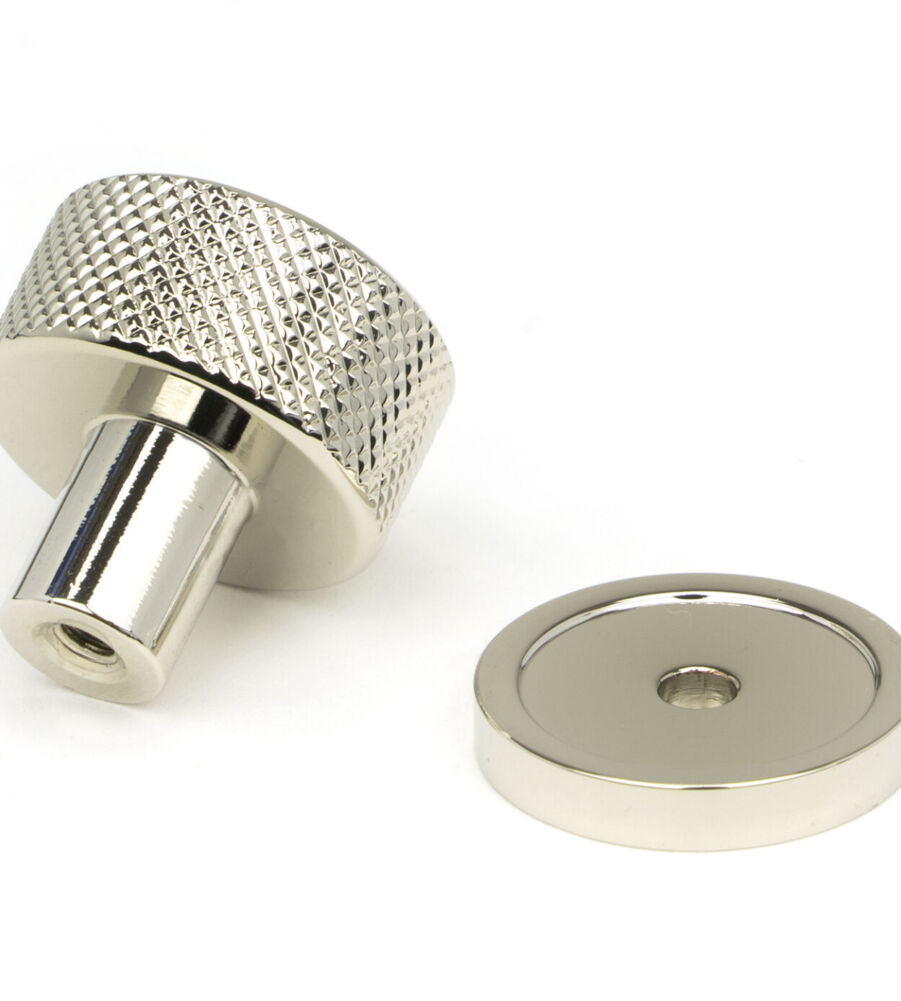 From The Anvil Polished Nickel Brompton Cabinet Knob - 25mm (Plain) - Image 4