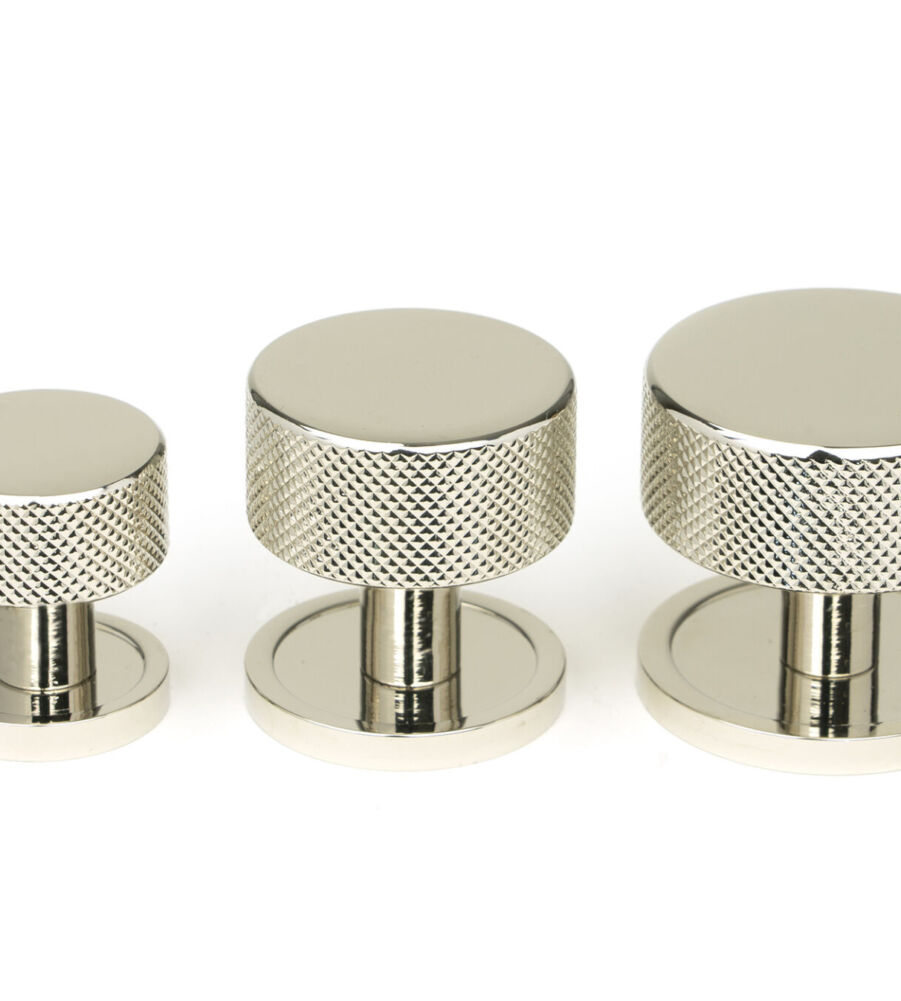 From The Anvil Polished Nickel Brompton Cabinet Knob - 25mm (Plain) - Image 6