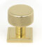 From The Anvil Polished Brass Brompton Cabinet Knob - 25mm (Square)