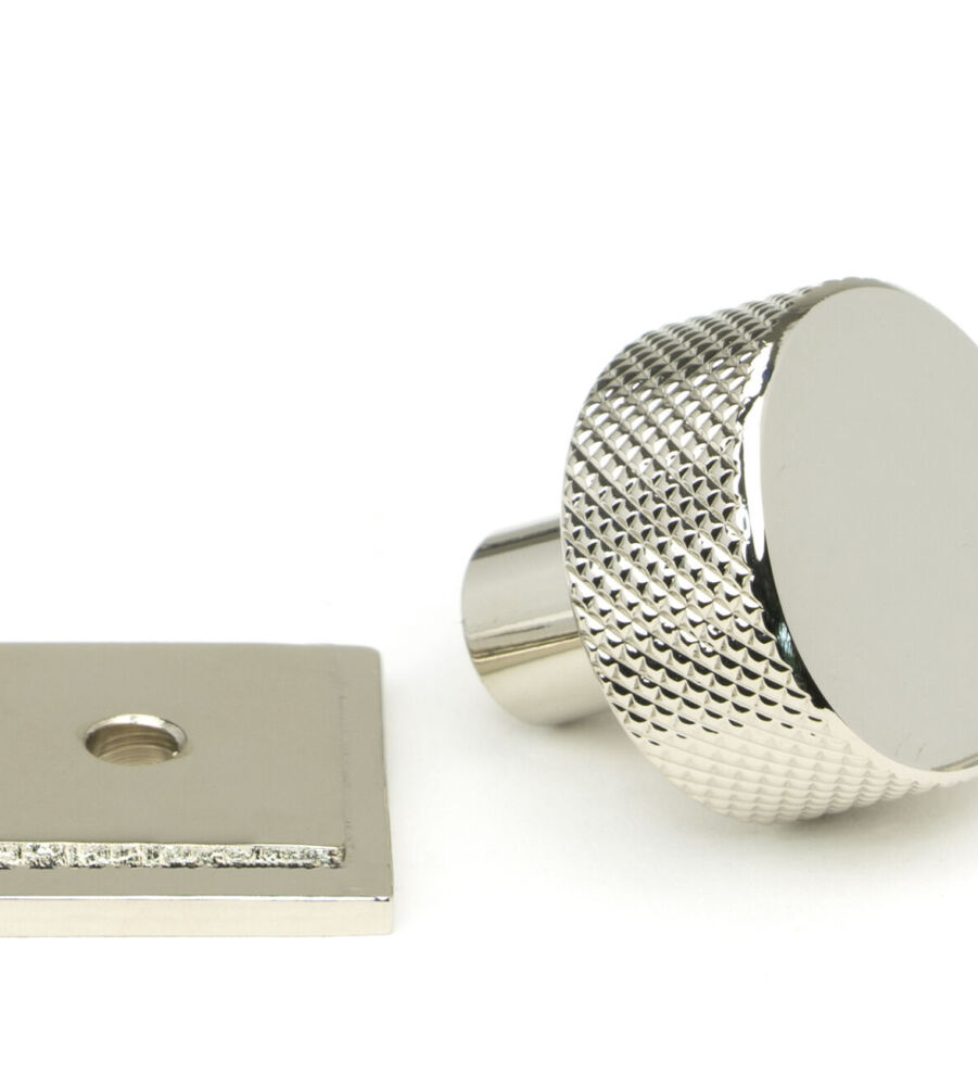 From The Anvil Polished Nickel Brompton Cabinet Knob - 25mm (Square) - Image 3